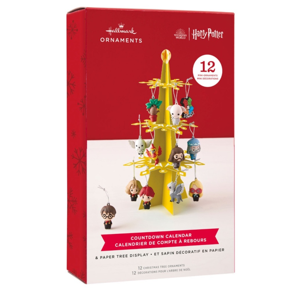 Hallmark Harry Potter Ornament Countdown Calendar Tree Set